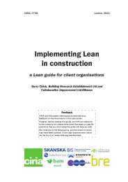 Implementing lean in construction: a lean guide for client organisations