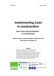 Implementing lean in construction: lean tools and techniques - an introduction
