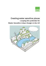 Creating water sensitive places - scoping the potential for water sensitive urban design in the UK