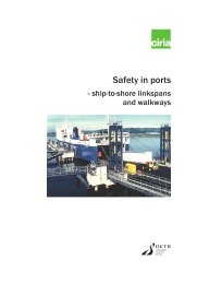 Safety in ports - ship-to-shore linkspans and walkways. A guide to procurement, operation and maintenance