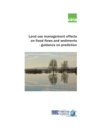 Land use management effects on flood flows and sediments - guidance on prediction