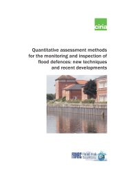 Quantitative assessment methods for the monitoring and inspection of flood defences: new techniques and recent developments