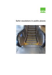Safer escalators in public places