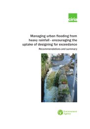 Managing urban flooding from heavy rainfall - encouraging the uptake of designing for exceedance: recommendations and summary