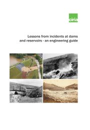 Lessons from incidents at dams and reservoirs - an engineering guide