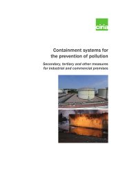 Containment systems for the prevention of pollution: Secondary, tertiary and other measures for industrial and commercial premises