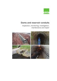 Dam and reservoir conduits - inspection, monitoring, investigation, maintenance and repair