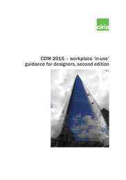 CDM 2015 - workplace "in-use" guidance for designers. 2nd edition