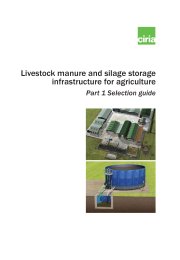 Livestock manure and silage storage infrastructure for agriculture. Part 1 Selection guide