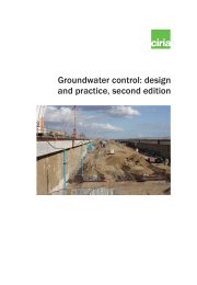 Groundwater control - design and practice