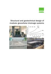 Structural and geotechnical design of modular geocellular drainage systems