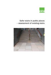 Safer stairs in public places - assessment of existing stairs