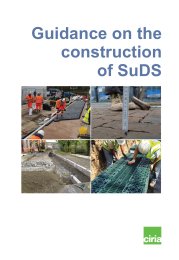 Guidance on the construction of SuDS