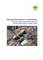 Geotechnical issues in construction: short paper series and 7th conference held on 2 March 2015 at CIRIA, London