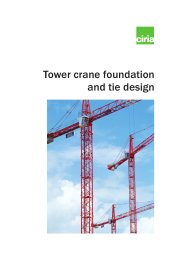 Tower crane foundation and tie design