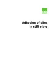 Adhesion of piles in stiff clays