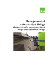 Management of safety-critical fixings. Guidance for the management and design of safety-critical fixings