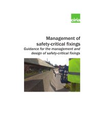 Management of safety-critical fixings. Guidance for the management and design of safety-critical fixings
