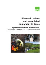 Pipework, valves and associated equipment in dams. A guide to operation, maintenance, condition assessment and rehabilitation