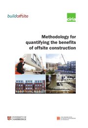 Methodology for quantifying the benefits of offsite construction