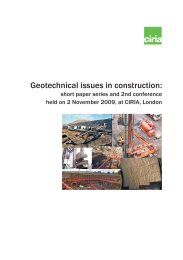 Geotechnical issues in construction: short paper series and 2nd conference held on 10 November 2009 at CIRIA, London