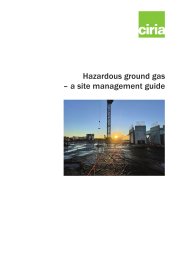 Hazardous ground gas - a site management guide