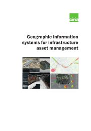 Geographic information systems for infrastructure asset management