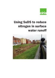 Using SuDs to reduce nitrogen in surface water runoff