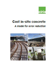 Cast in-situ concrete - a model for error reduction