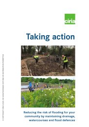 Taking action. Reducing the risk of flooding for your community by maintaining drainage, watercourses and flood defences