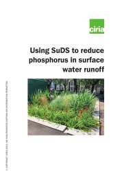 Using SuDS to reduce phosphorus in surface water runoff