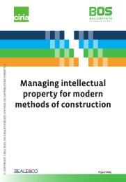 Managing intellectual property for modern methods of construction