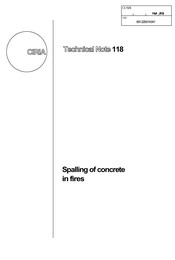 Spalling of concrete in fires