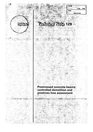 Prestressed concrete beams: controlled demolition and prestress loss assessment