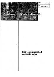 Fire tests on ribbed concrete slabs