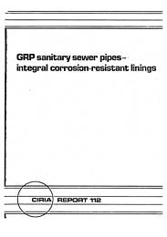 GRP sanitaryware sewer pipes - integral corrosion-resistant linings