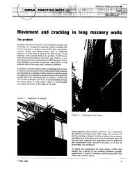 Movement and cracking in long masonry walls
