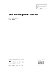Site investigation manual