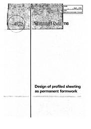 Design of profiled sheeting as permanent formwork