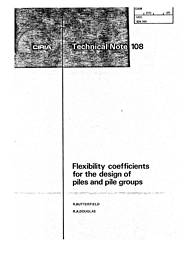 Flexibility coefficients for the design of piles and pile groups