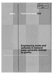 Engineering works and wetlands in lowland areas generally drained by gravity