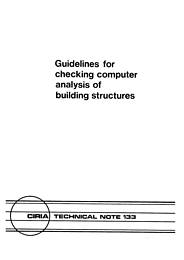 Guidelines for checking computer analysis of building structures