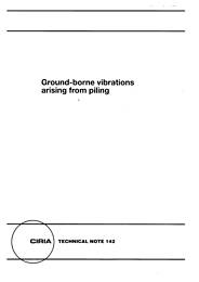 Ground-borne vibrations arising from piling