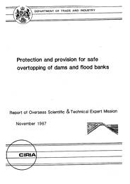 Protection and provision for safe overtopping of dams and flood banks