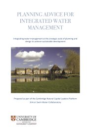 Planning advice for integrated water management - integrating water management at the strategic scale of planning and design to achieve sustainable development