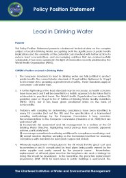 Lead in drinking water