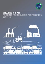 Clearing the air - priorities for reducing air pollution in the UK