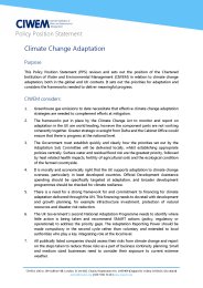 Climate change adaptation