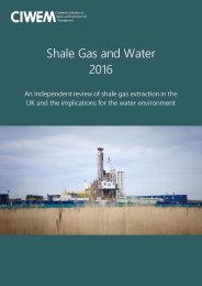 Shale gas and water 2016 - an independent review of shale gas extraction in the UK and the implications for the water environment