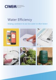 Water efficiency - helping customers to use less water in their homes